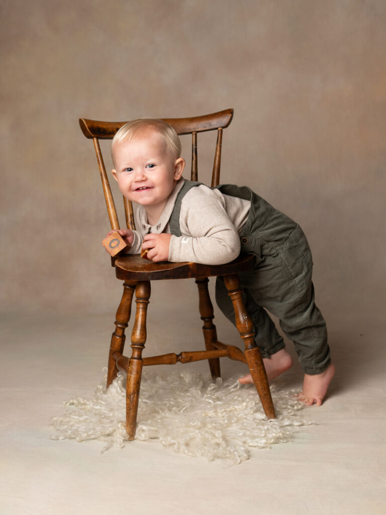 1 års fotografering i studio