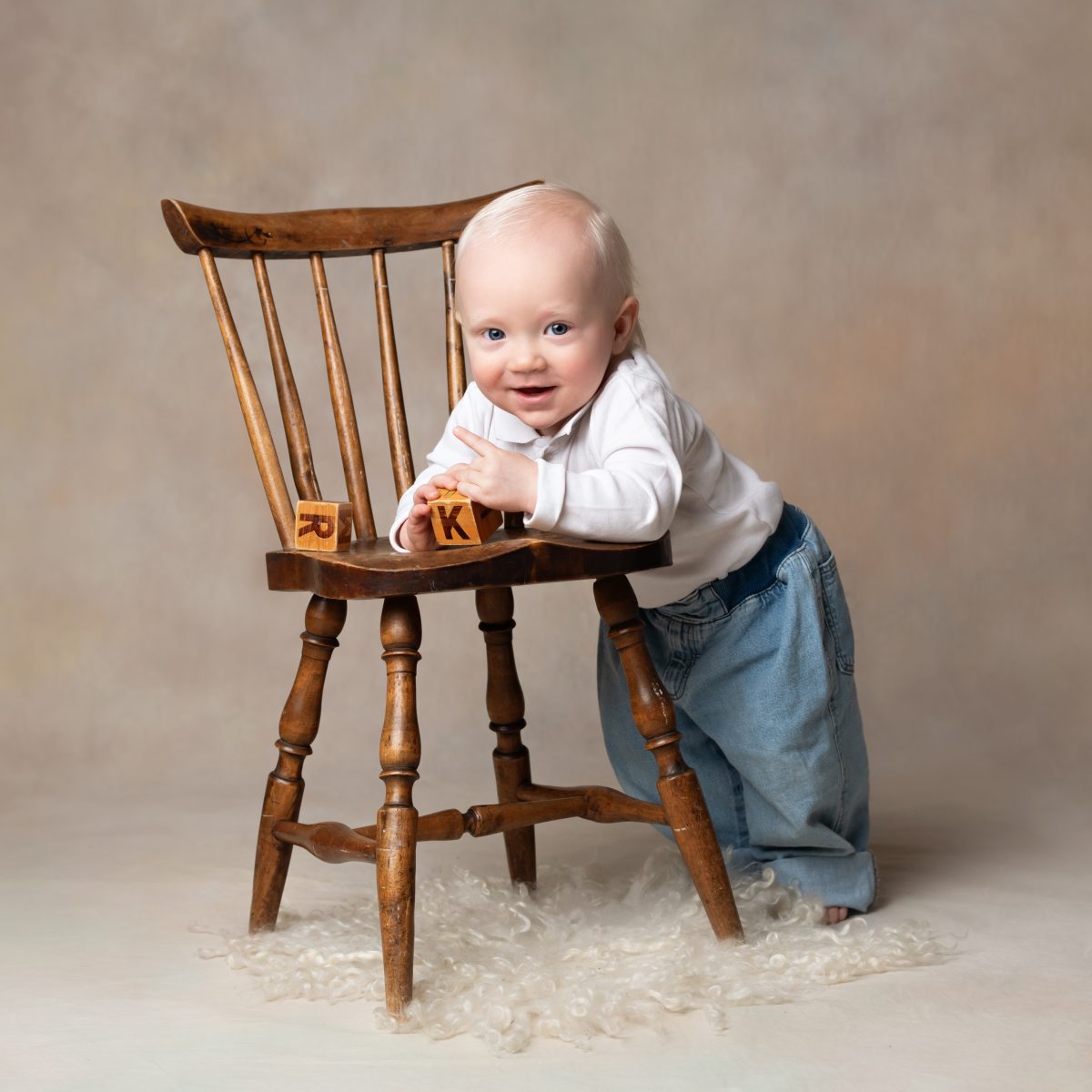 1 års fotografering i studio