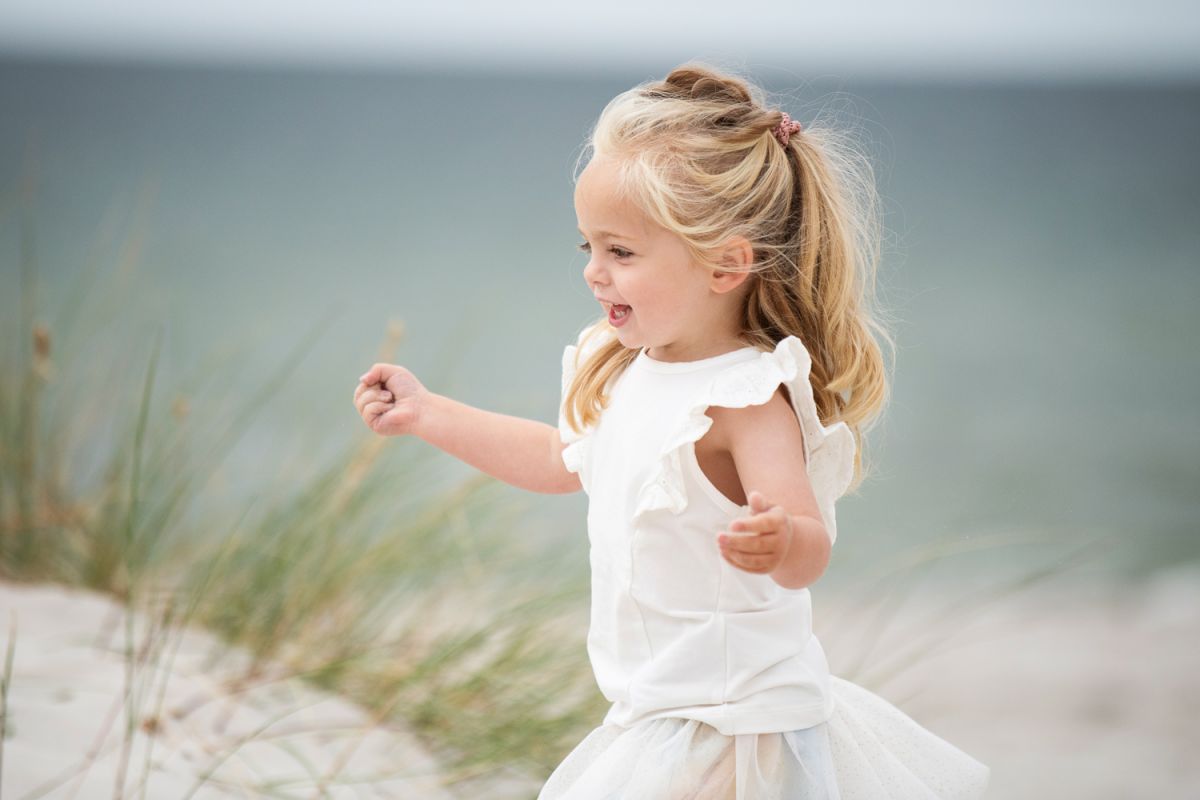 barnfotografering stranden