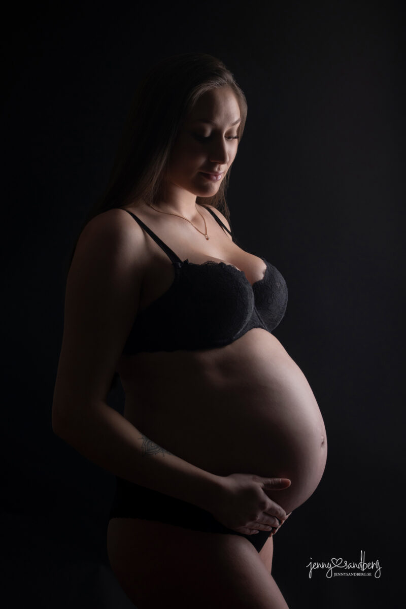 gravidfotografering i studio i lomma nära lund och malmö
